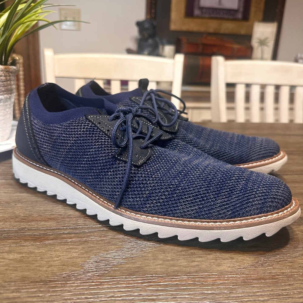 Dockers Knit Oxford Einstein Dress Shoes Casual‎ Sneakers Navy Blue Men's 12M